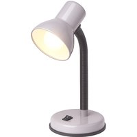 Adjustable Metal Desk Lamp With Flexible Arm - Grey