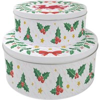 Welsh Dragon Christmas Cake Tin Set - Multicoloured