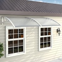 Outdoor Curved Shielded Rain Shelter - Beige / 190cm