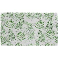 Green Fern Watercolour Kitchen Towel - Green