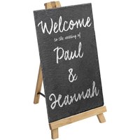 Wooden Table Easel and Slate Board Set - Multi / 1