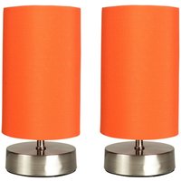 Francis Touch Table Lamps - Set of 2 - Orange