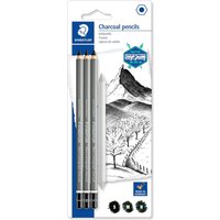 STAEDTLER Mars Lumograph Charcoal Pencils - Set of 4 - Grey
