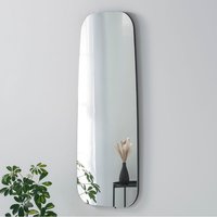 Hoxton Frameless Black Organic Mirror - Black