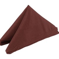 Cotton Polyester Dinning Table Napkins - Chocolate / 10
