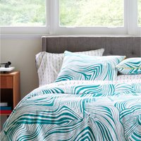 Martex Zebra Marble Duvet Cover Set - Green / King