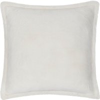 Kallu Faux Fur Cushion - Ecru / 80% Polyester, 20% Feather / 45cm