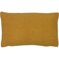 Malham Fleece Cushion 30 x 50cm - Saffron / Feather