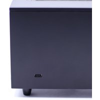 Flame Effect Aroma Diffuser with Bird Sounds, USB Color Change, Black - Black