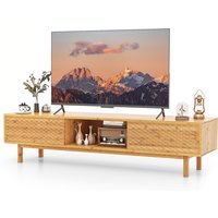 Home Bamboo TV Stand - Natural