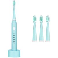 Electric Toothbrush with Charging stand and Replaceable Heads - Blue