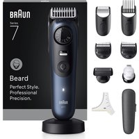 Braun Beard Trimmer Series 7, BT7540, 10 Barbering Tools - Blue - Blue