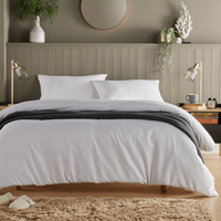 Monaco Seersucker Duvet Set - White / King