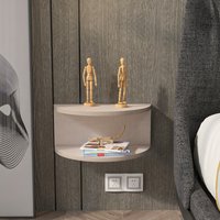 Bella Floating Nightstand - Cotton Beige