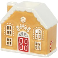 Candy Cane Gingerbread House Oil Burner and Wax Warmer - Brown