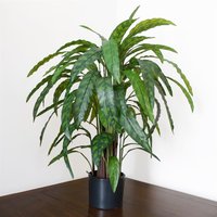90cm Variegated Artificial Calathea Plant Premium - Green Foliage Plant