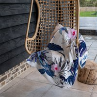 Winter Tropical Blanket - Blue