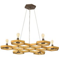 Moxie 6 Light Ceiling Pendant Chandelier Gold, E14 - Gold