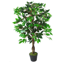 Leaf Realistic Artificial Ficus Tree Plant Evergreen - Twist Ficus