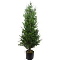 Natural Look Artificial Cypress Topiary - Natural Cedar