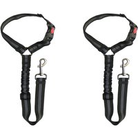 Dog Seat Belt for Car Headrest - Black / NylonStainless Steel