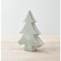 Polka Dot Christmas Tree Decoration - Grey