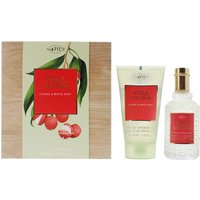 4711 Acqua Colonia Lychee White Mint Eau De Cologne 50ml Gift Set - Brown