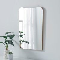Irregular Frameless Gold Wall Mirror - Gold