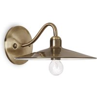 Cantina 1 Light Indoor Dome Wall Light - Antique Brass