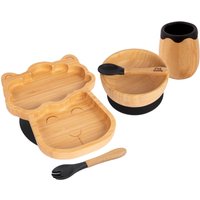 5pc Bamboo Llama Baby Weaning Set - Black