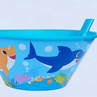 Baby Shark Sippy Bowl With Straw 500ML - Multi / Baby Shark