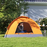 Outsunny 2 Person Camping Tent - Orange
