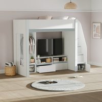 Gaia High Sleeper - White and Silver