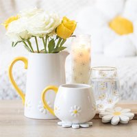 Daisy Delight Coaster Set Of 4 - White