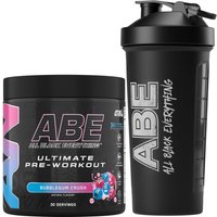 ABE Pre Workout Powder 375g with ABE Shaker 400ml - Bubblegum Crush / Bubblegum Crush