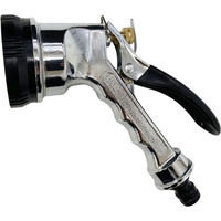 6 Pattern Garden Hose Head - silver
