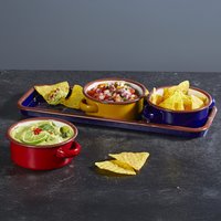 KitchenCraft World of Flavours Enamel Dip Set - Mixed