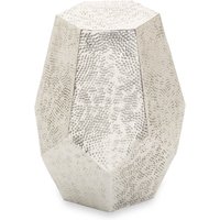 Rabia Drum Style Geometric Table - Grey