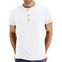 Mens Summer Casual T-shirt - white / 72cm