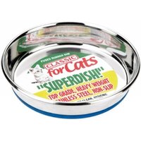 Classic Small Superdish for Cats - Silver / 16cm