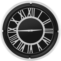 Decorative Modern Wall Clock - Black / 45cm