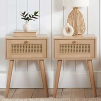 Croxley Pair of Bedsides 1 Drawer Bundle - Oak