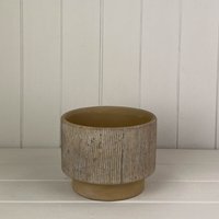 KDMD Elegant Indoor Pebble Stone Pot in Beige
