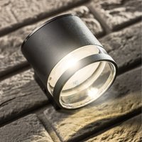 CGC FREDDIE Black Solar Modern Outdoor Wall Lamp - Black