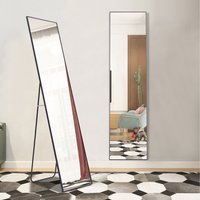 Rectangle Full Length Dressing Mirror - Black