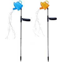 Solar Watering Can Garden Light - Blue