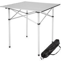 Camping Table Aluminium Foldable - Grey / 70cm