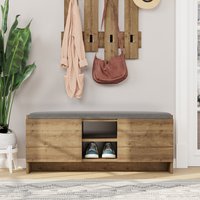 Zulla Shoe Bench With Storage - Oak Effect