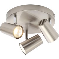 Chobham Adjustable 3 Light Spotlight Plate - Satin Nickel