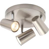 Chobham Adjustable 3 Light Spotlight Plate   Satin Nickel